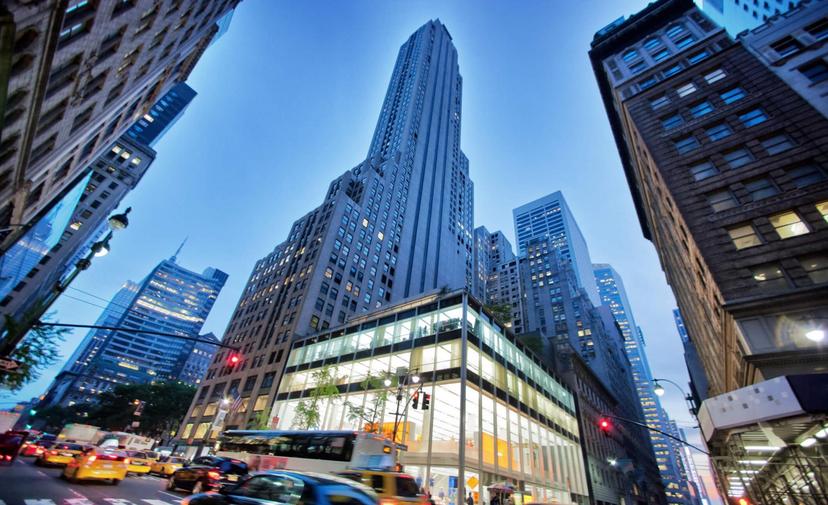 A City Street With Tall Buildings