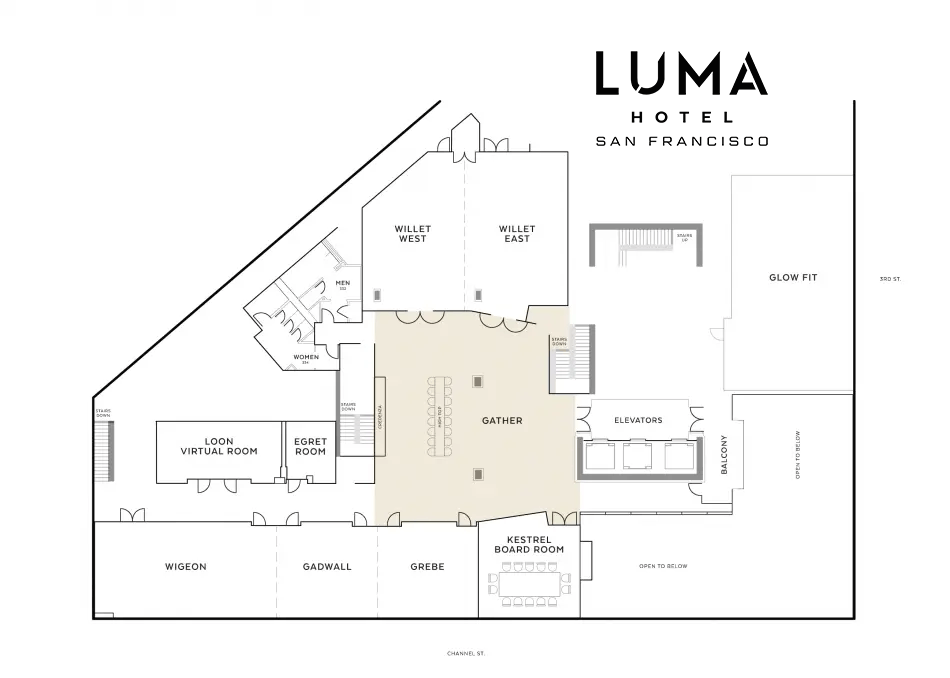 2,297 SQ. FT. / UP TO 255 PEOPLE