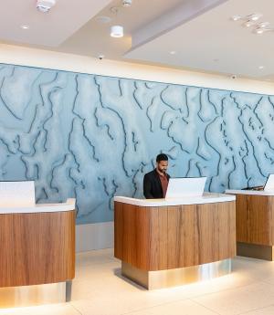 Memory Tides art installation at LUMA Hotel San Francisco