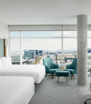 King King guest room at LUMA Hotel SF