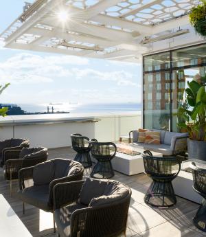 North terrace at Cavana
