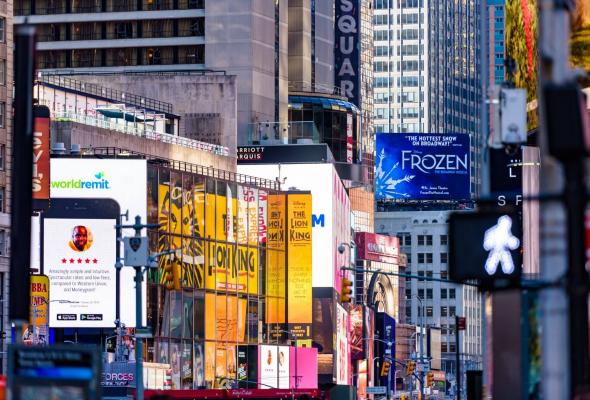 times square at night