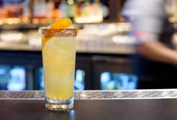 cocktail on a bar