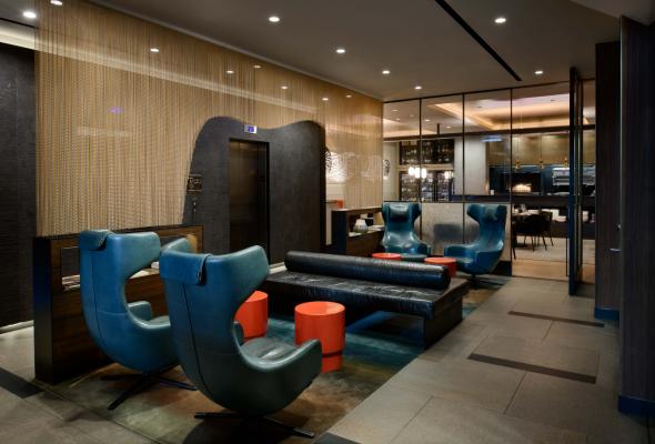 Lobby at LUMA Hotel Times Square