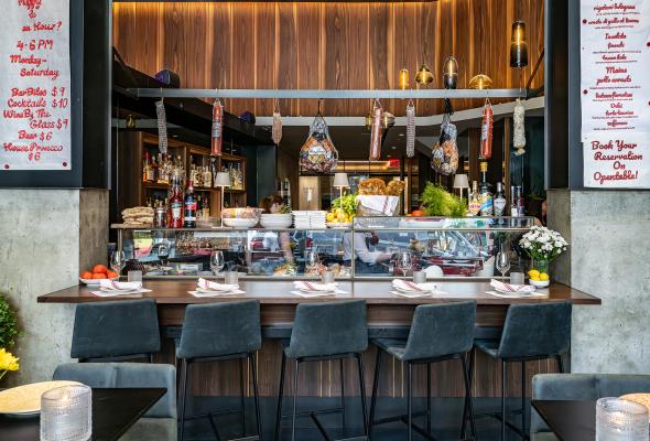 Bar and lounge at AperiBar NYC