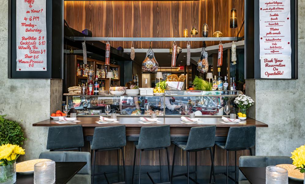 Bar and lounge at AperiBar NYC