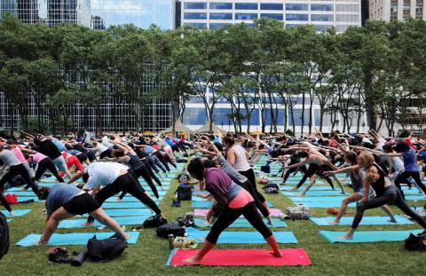 bryant park yoga