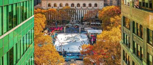 skating in bryant park